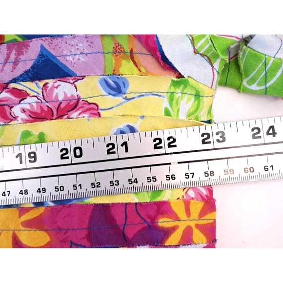 Patchwork Cut & Sew Button Down Jacket Womens XL‎ Bright Festive Floral Cottage - Picture 11 of 12